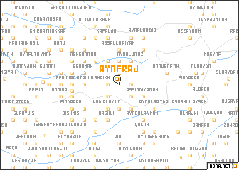 map of ‘Ayn Frâj