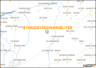 map of ‘Ayn Ḩusayn ash Shamālīyah