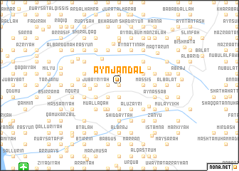 map of ‘Ayn Jandal