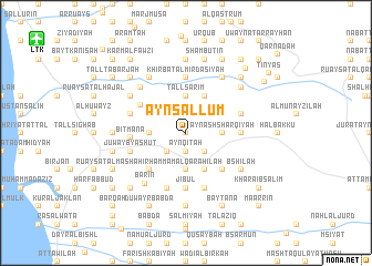 map of ‘Ayn Sallūm