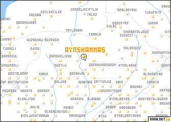map of ‘Ayn Shammās