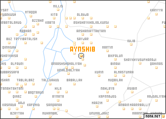 map of ‘Ayn Shīb