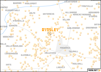 map of Aynsley