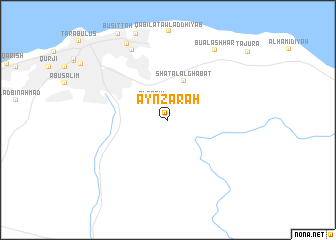 map of ‘Ayn Zārah