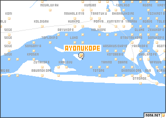 map of Ayonukope