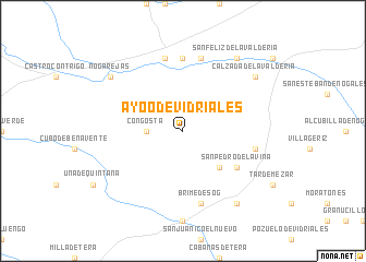 map of Ayoó de Vidriales