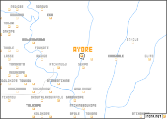 map of Ayoré