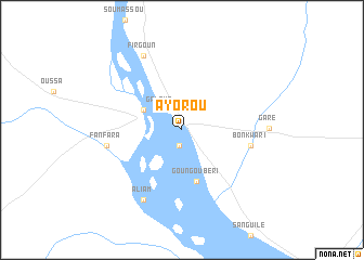 map of Ayorou