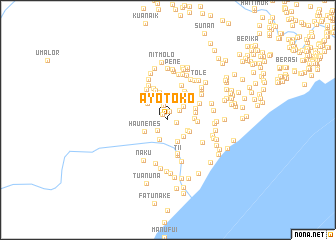 map of Ayotoko