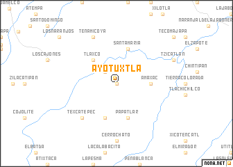 map of Ayotuxtla