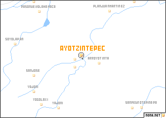 map of Ayotzintepec