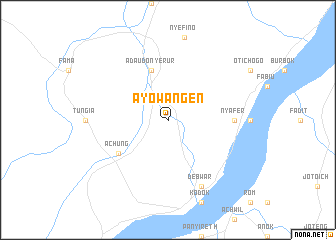 map of Ayowangen