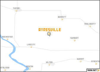 map of Ayresville