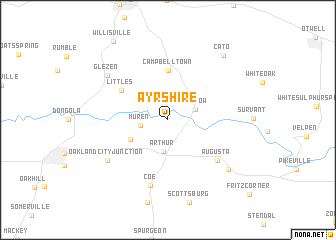 map of Ayrshire