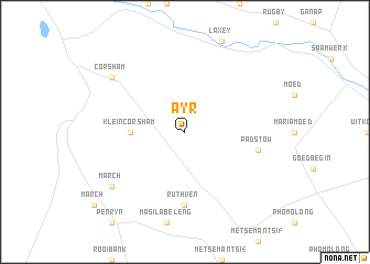 map of Ayr