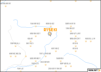 map of Ayseki