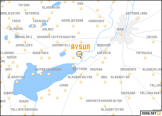 map of ‘Ayşūn