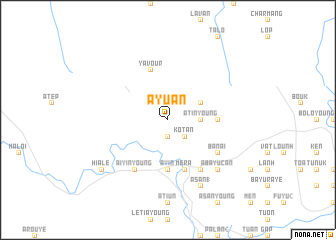 map of A Yuân