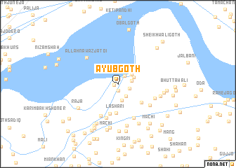 map of Ayub Goth