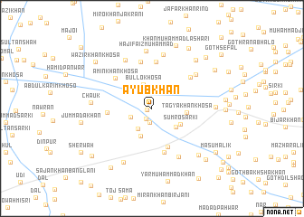 map of Ayūb Khān