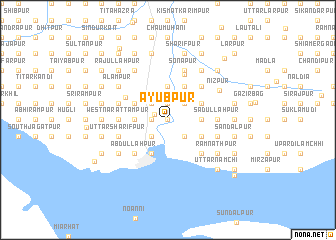 map of Ayūbpur