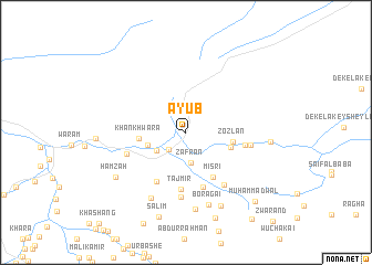 map of Ayūb