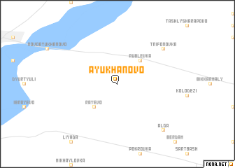 map of Ayukhanovo