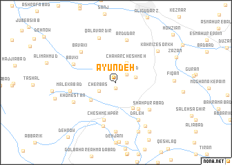 map of Ayūndeh