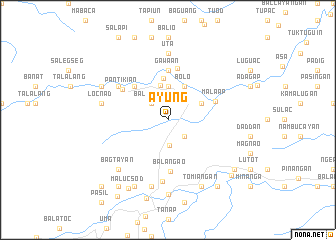 map of Ayung