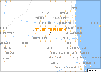 map of Ayūrnī-ye Vīznah