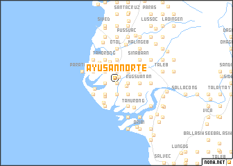 map of Ayusan Norte