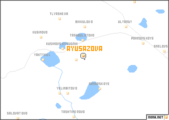 map of Ayusazova