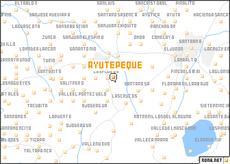 map of Ayutepeque