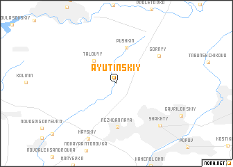 map of Ayutinskiy