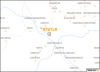 map of Ayutla