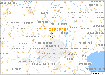 map of Ayutuxtepeque