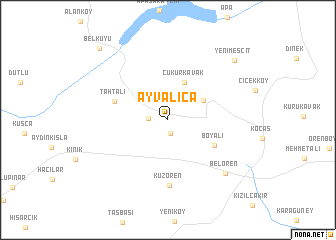 map of Ayvalıca