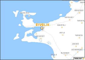 map of Ayvalık