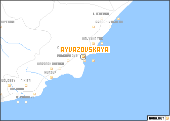 map of Ayvazovskaya