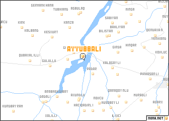 map of Əyyubbǝli