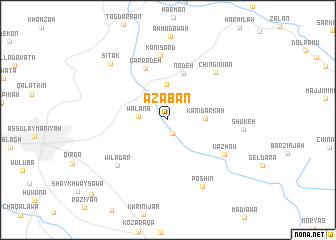 map of Āzabān