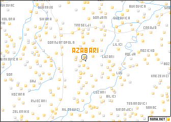 map of Ažabari