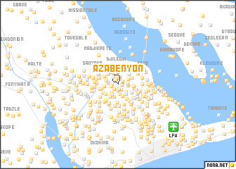 map of Azabényon