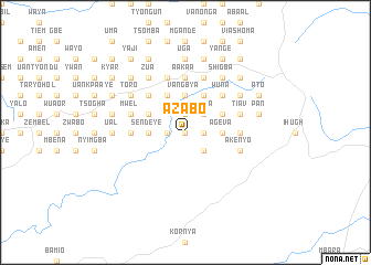 map of Azabo