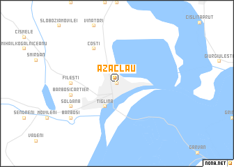map of Azaclău