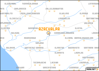 map of Azacualpa