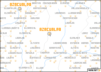 map of Azacualpa