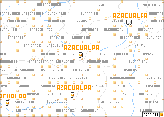 map of Azacualpa