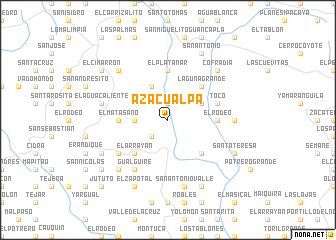 map of Azacualpa