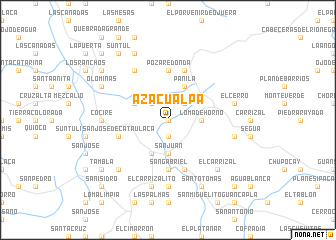 map of Azacualpa